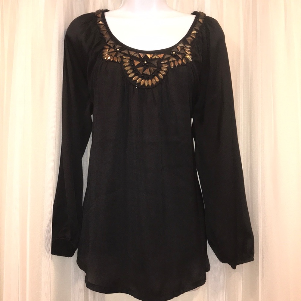 Romeo & Juliet Couture geometric stud blouse
